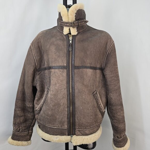 Air Force Other - Air Force B3 Bomber Jacket (mouton / shearling / sheepskin)  -men's LRG (flaw)
